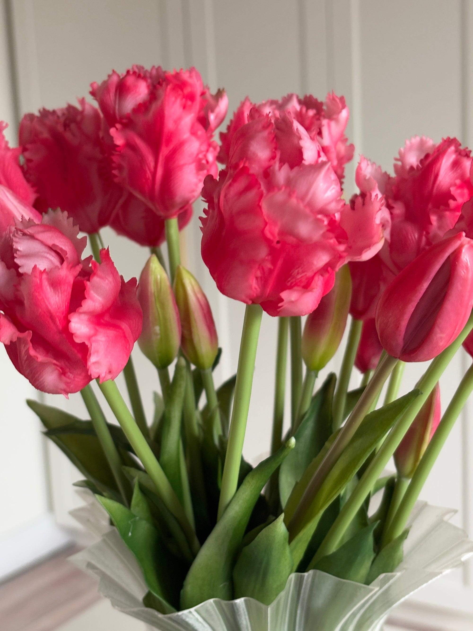 Pink Papegøjetulipan Buket