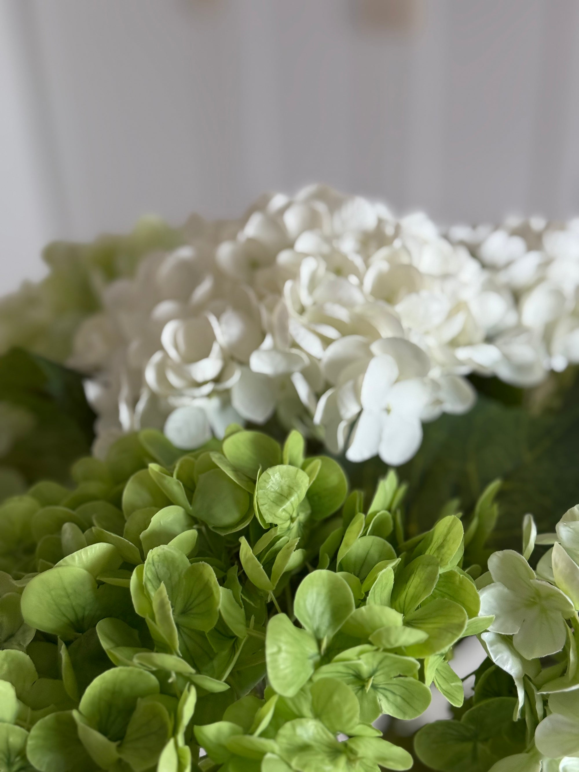 Grøn & hvid Hortensia Buket