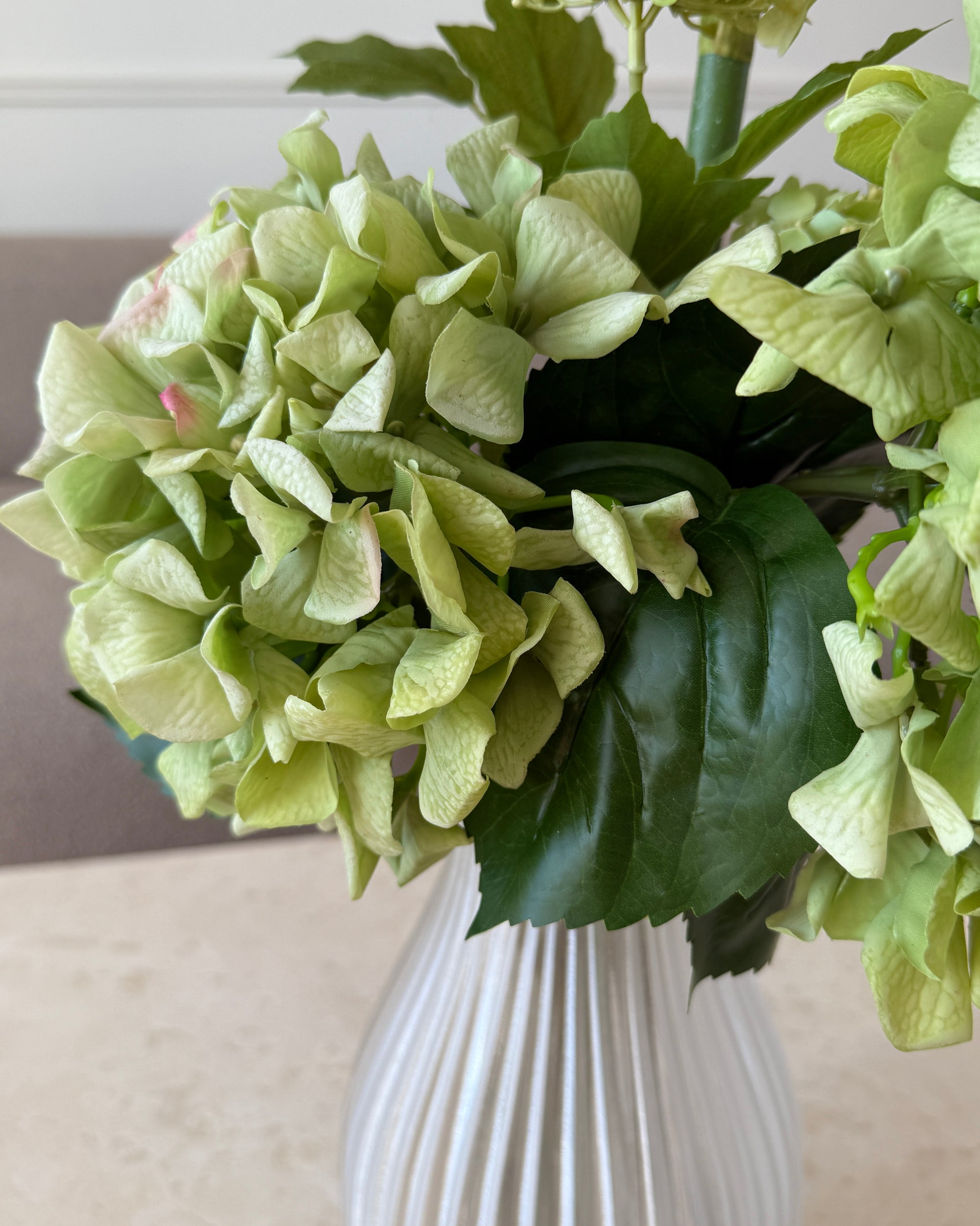 Blush in Green Buket