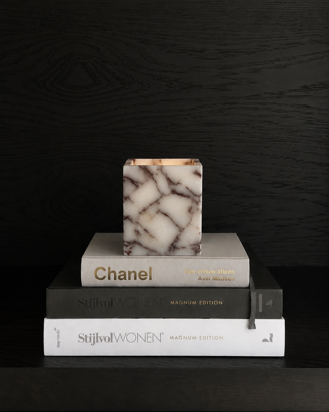 Cube Candle Holder - Calacatta Viola