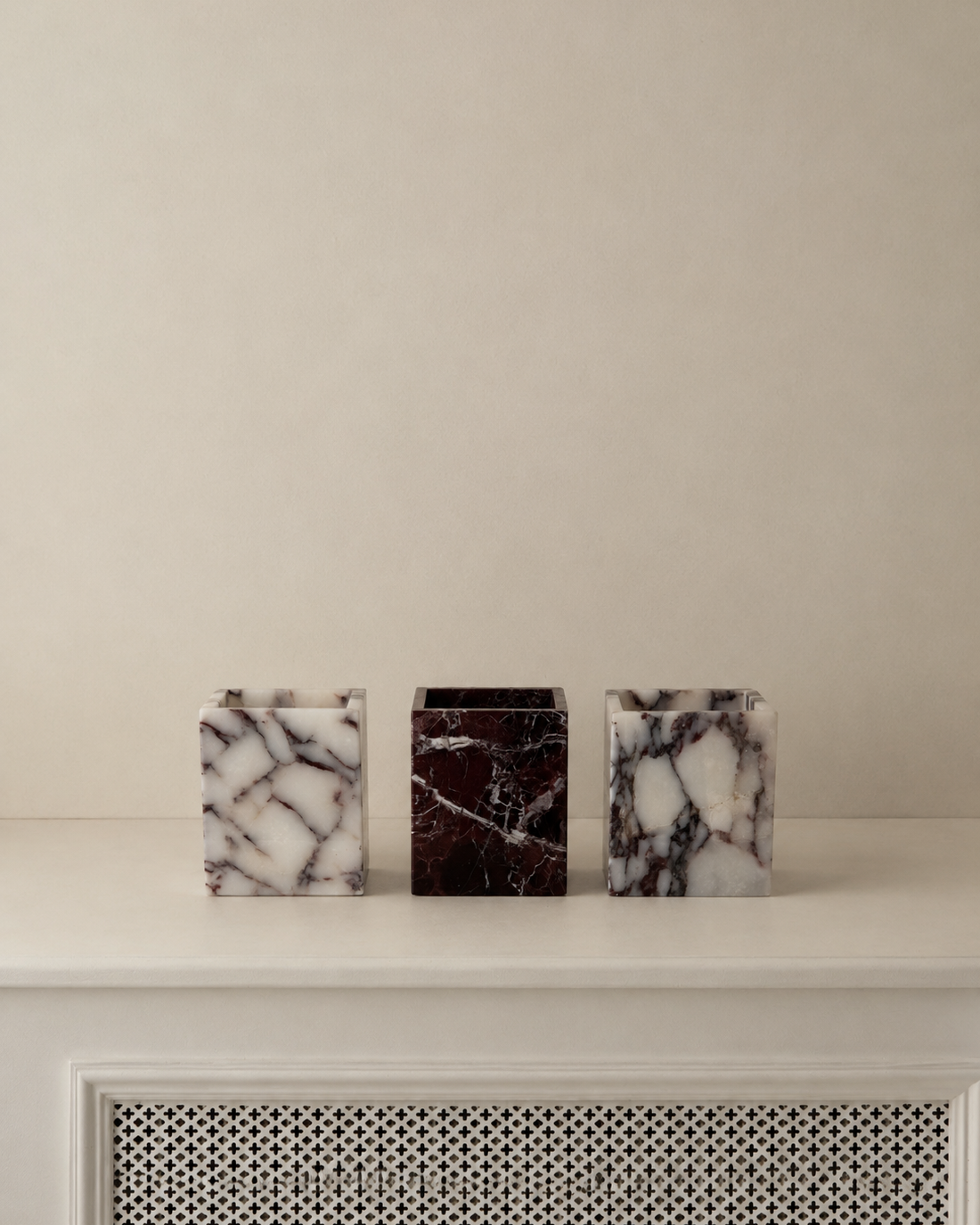 Cube Candle Holder - Calacatta Viola