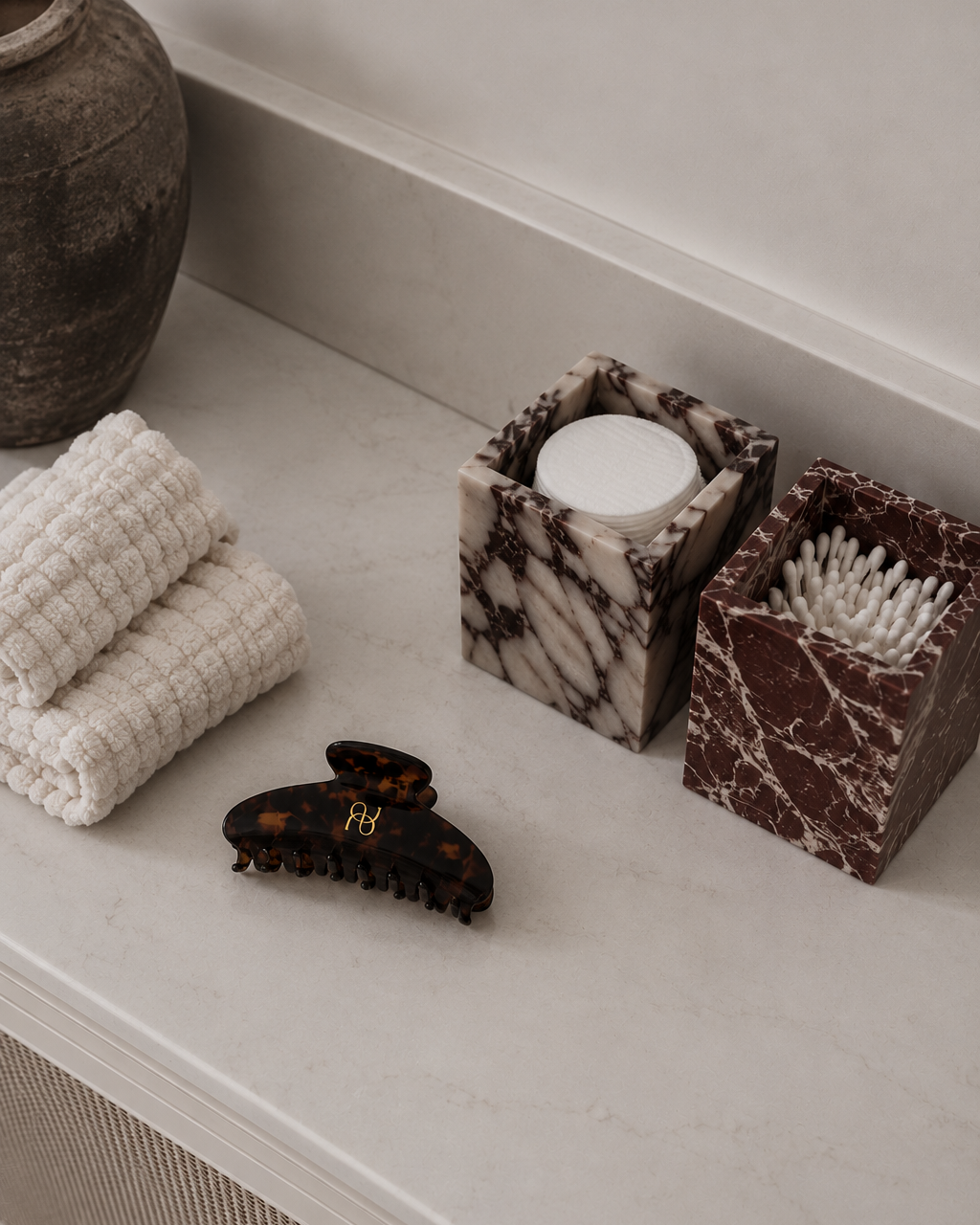 Cube Candle Holder - Calacatta Viola